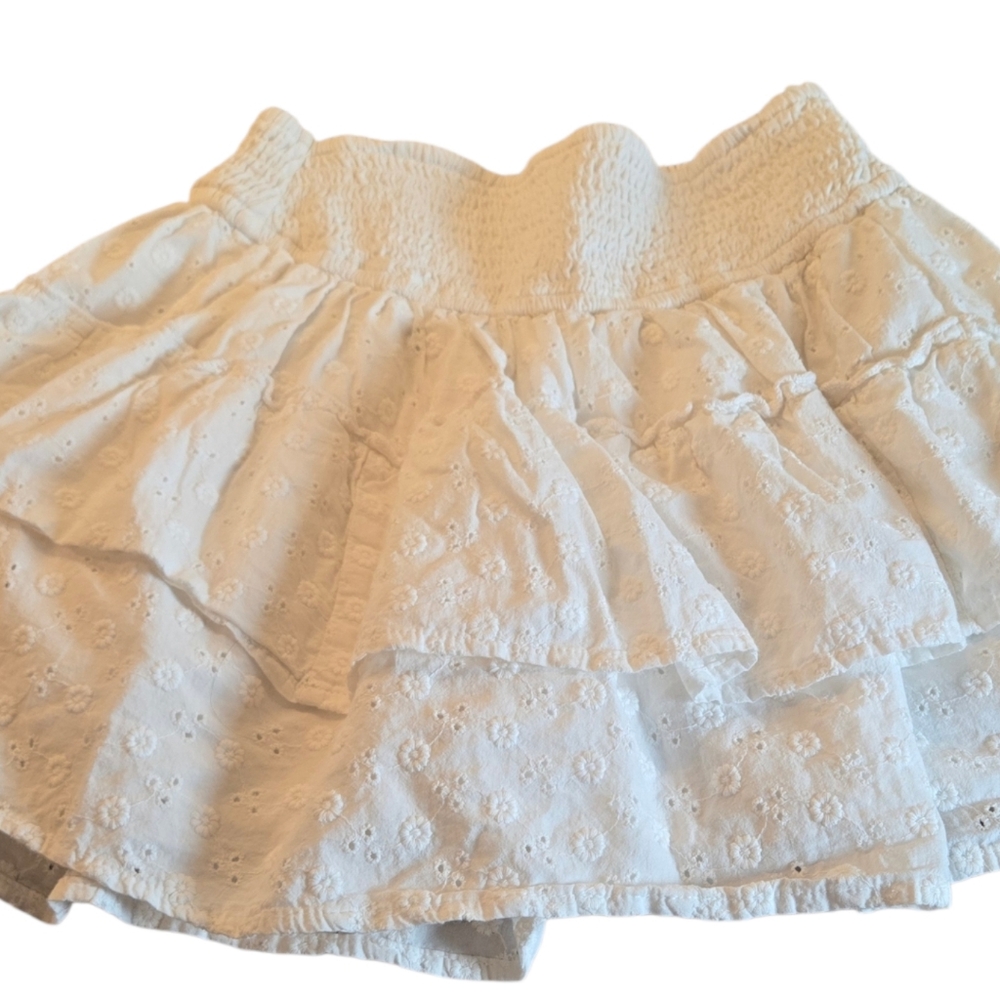 Hollister Skort | Hollister Textured Eyelet White Skort | Color: White | Size: S